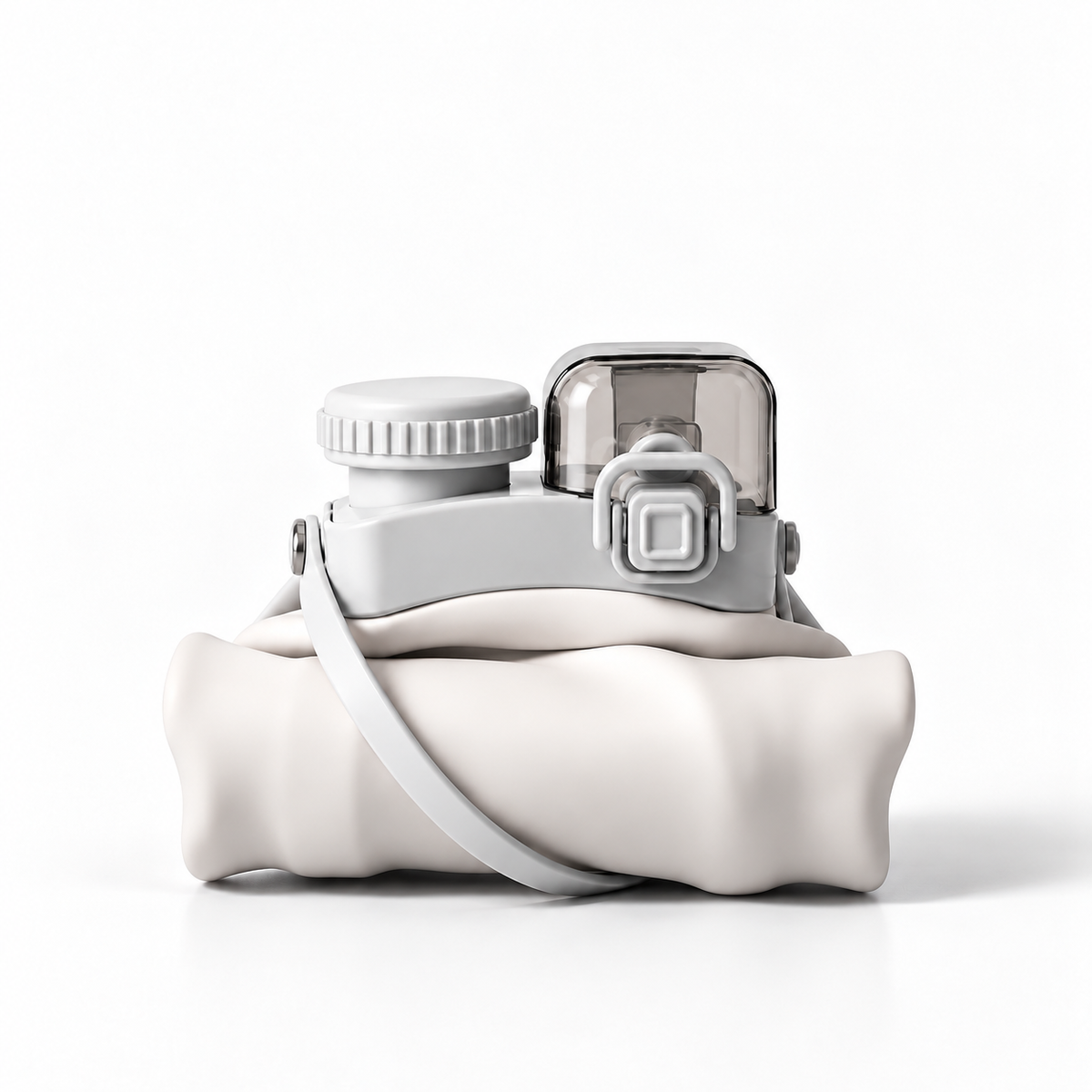 NEXFLO Collapsible Water Bottle – Pearl White