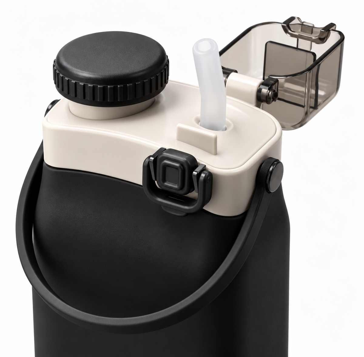 NEXFLO Collapsible Water Bottle – Obsidian Black